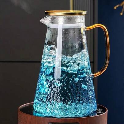 高硼硅玻璃耐热壶，大容量果汁/茶壶，适用于餐厅、厨房、酒店、私人聚会、新年、圣诞节、情人节，送给女友/母亲的礼物。礼盒套装，适用于饮用水、牛奶、麦片、茶、果汁、早餐、咖啡、饮料，适用于咖啡馆、家居、餐厅、派对、舞会、办公室，父亲节礼物，母亲节礼物，送给朋友的礼物