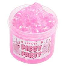 70ML 香味水晶透明史莱姆套装，带管珠，散装脆脆闪光史莱姆，适合圣诞节生日派对礼物，柔软不粘史莱姆泥，可爱减压玩具