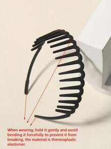 3pcs Women Solid Casual Headband For Daily Life Tiaras,Hairband,Hair Hoop Headbands, Cute Hair Accessories, Zig Zag Headband ,Costume