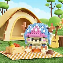 6cm高史迪仔樱花颗粒积木拼装玩具迷你桌面摆件房间装饰动漫卡通卡哇伊节日礼物生日礼物 - 彩色 - 查看 10