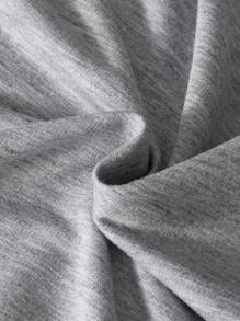 Set da 2 pezzi: felpa con stampa di lettere a maniche lunghe e pantaloni con tasche a righe, moda casual per bambini di 7-11 anni, adatto per attività all'aperto e sport scolastici