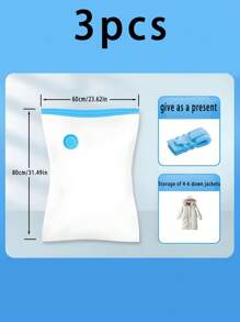 13/1 件真空密封压缩袋、真空储物袋、真空拉链袋、节省空间的行李袋、旅行压缩袋、可折叠衣物整理袋、衣柜储物袋，用于存放衣物、床上用品、冬装 - 节省 75% 空间、防潮防虫、返校季