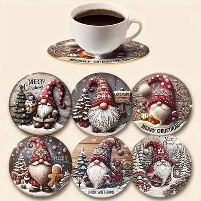 6 buc/set suporturi de pahare din lemn, potrivite pentru sufragerie, bucătărie, decor dormitor, 6 buc/set, covorașe de cafea, covorașe de vin, cadouri, 1 set de 6 buc, 300 seturi de 1800 buc