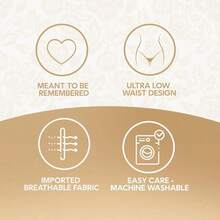 Women's Micro Thong String Breakaway Adjustable Very Low Rise - Bridal Ivory - View 3