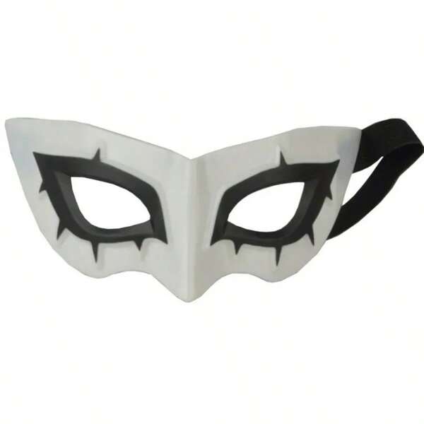 半脸面具 男眼罩 适用于 Persona 5 英雄 Joker 面具 角色扮演道具 万圣节派对配件 Persona 5 英雄