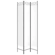 vidaXL Divisorio A 3 Pannelli Bianco 120x220 Cm In Tessuto - 白色 - 查看 3