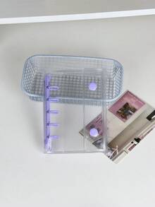 Pasta de argolas transparente M5, 20 capas dupla face, livro de adesivos transparente, conjunto de cadernos de fichário faça você mesmo, papelaria, material escolar, material de volta às aulas - Multicolorido - Ver 15