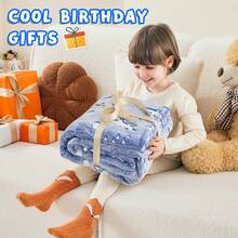 Luminous Dinosaur Blanket, Suitable For Sofa Beds. Ideal As A Gift For Halloween, Christmas, And Birthdays. Suitable For Infants And Children, It's A Cute Blanket. The Luminous Blanket Is Made Of Soft And Comfortable Flannel, For Both Boys And Girls. - Blue Dinosaur - View 6