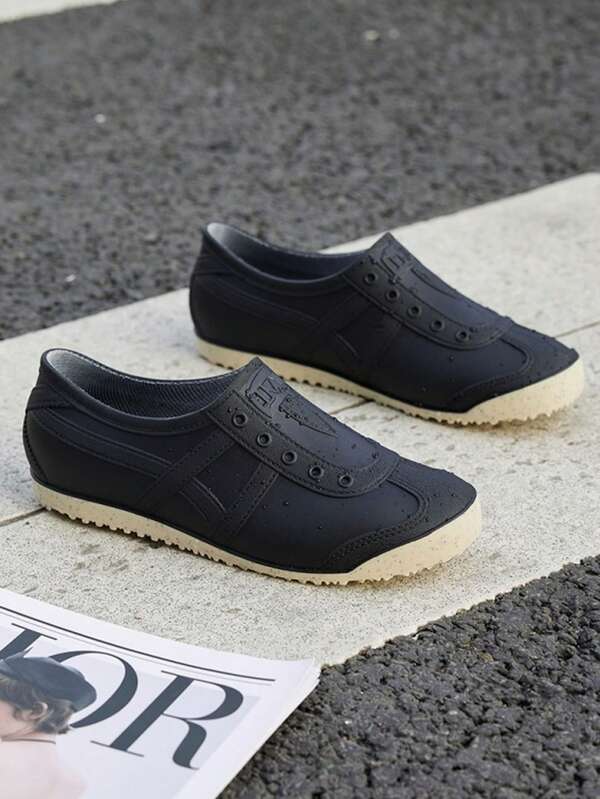 Leichte, rutschfeste, wasserdichte Gummistiefel zum Überziehen für Frühling/Herbst, geeignet für Küche/Zuhause, modische kurze Lässig Regenstiefel