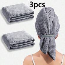 1pc/2pcs/3pcs Women's Large Size Microfiber Hair Towel, Soft Quick-Dry Headband With Elastic Edge For Wet Curly Long Hair, Anti-Frizz Microfiber Towel,Travel Essentials,Travel Essential,Hairstyle,Hairdressing,Hair,Travel,Hair Products,Hair Tools,Hair Stuff,Barber,Barber Accessories,Barbershop,Hairdressing Equipment - Multicolor - View 24