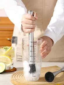 1 Peça Triturador de Frutas e Gelo, Picolé de Aço Inoxidável, Espremedor de Suco, Coqueteleira, Liquidificador, Mexedor de Coquetel, Misturador de Coquetel de Aço Inoxidável, Acessórios de Bartender, Esmagador de Limão Doméstico, Ferramenta de Bar de Cozinha, Produto de Coquetel Triturador de Gelo, Martelo de Gelo Multifuncional Resistente à Corrosão e à Ferrugem, Pode Esmagar Cubos de Gelo de Forma Eficaz