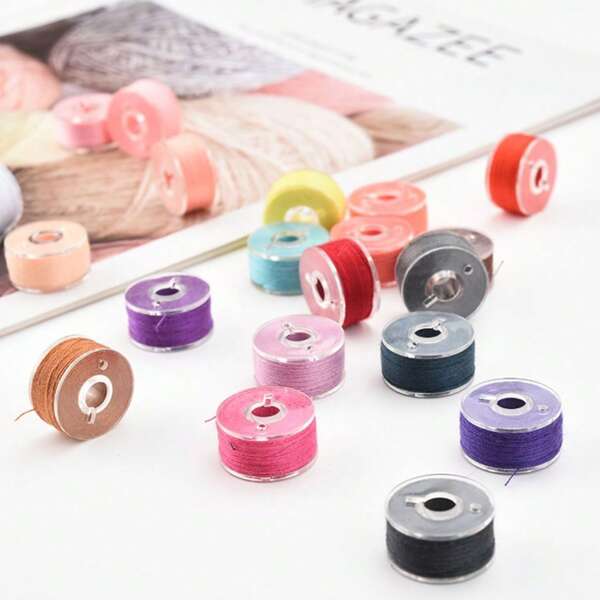 25pcs Sewing Machine Bobbin Thread, Simple Mini Sewing Bobbin Thread, Random Color