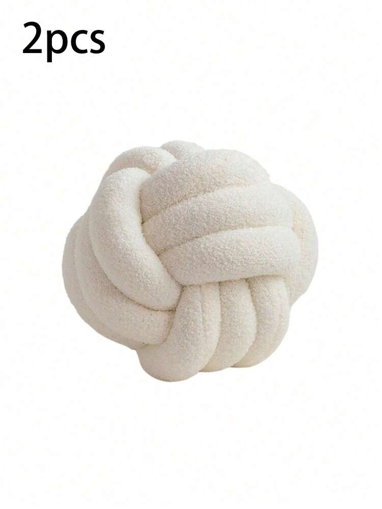 Handgjord knut boll kast kudde, nalle sammet, konst dekoration kudde hem dekoration kudde. Heteromorphic form knut boll kudde, presenter och presenter. - 23*23 cm - Visa 15