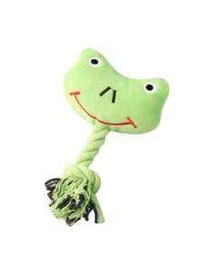 1/2/5pcs Plush Knot Pink Rabbit, Knot Frog, Dog Chew Squeaky Toys For Cats & Dogs Daily Use - Pink - View 7