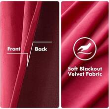 2 Panels Blackout Curtains Solid Soft Grommet Mustard Yellow Thermal Insulated Soundproof Room Darkening Curtains/Drapes/Panels Fall Living Room Bedroom 52 X 90 Inch - 莓果 - 查看 3
