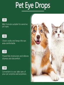 Pet Eye Drops - Dog Tear Stain Remover, Pet Eye Cleansing Liquid For Cats And Dogs, Plant-Based Formula, Convenient For Pet Care, Suitable For Dogs And Cats - Multicolor - View 5