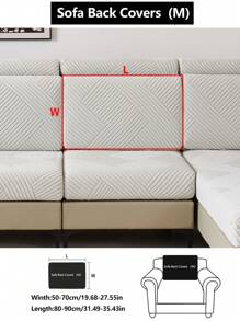 1pc Stretch Thickened Warm Sofa Cover, Non-Slip Full Coverage Sofa Seat Cushion, Suitable For All Seasons, Fabric Sofa Slipcover, Machine Washable, Dust-Proof, Pet-Friendly, Decorative Sofa Protector, Adjustable For Corner Sofa, Bedroom, Office, Living Room 1/2/3/4 Seater - Light Grey - View 16