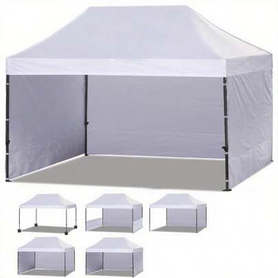 Carpa toldo plegable con paredes tamaño 3x45 metros lona impermeable resistente para exteriores protección contra sol y lluvia fácil instalación desmontable portátil ideal eventos jardín terraza camping fiestas reuniones uso comercial multifuncional durable accesorios toldos