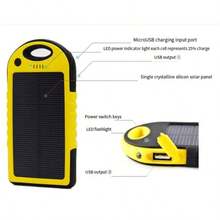 Dual USB Solar Power Bank, For Android, Type-C Input, Brings Strong Light, Suitable For Night Travel, Suitable For Charging All Mobile Phones. - 多色 - 查看 4
