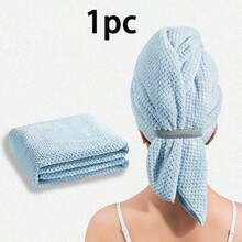 1pc/2pcs/3pcs Women's Large Size Microfiber Hair Towel, Soft Quick-Dry Headband With Elastic Edge For Wet Curly Long Hair, Anti-Frizz Microfiber Towel,Travel Essentials,Travel Essential,Hairstyle,Hairdressing,Hair,Travel,Hair Products,Hair Tools,Hair Stuff,Barber,Barber Accessories,Barbershop,Hairdressing Equipment - Multicolor - View 18
