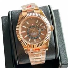 Factory Low Price Laojia Zong Aerospace Walker Watch Men's Business Fully Automatic Mechanical Watch Zhanxi Watch Manufacturer Wholesale - All Gold and White - View 5