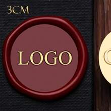 1PC 4cm Custom Wax Seal Stamp, Removable Brass Head With Wooden Handle Suitable For Wedding Party Invitations, Gift Wrap, Envelopes, Thank You Cards - Multicolor - View 14