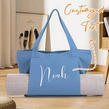 Personalised Large Name Organic Yoga Tote Bag, Script Font, Custom Yoga Bag, Yoga Mat Bag, Pilates Bag, Meditation Bag,Tote Bag,Monogram Bag,Monogram Tote,Personalise Tote,Personalised Bag,Personalized Bag,Personalised Tote,Gift For Her,Yoga Bag,Monogram Yoga Bag,Custom Yoga Bag,Yoga Tote Bag,Personalised Yoga - Multicolor - View 18