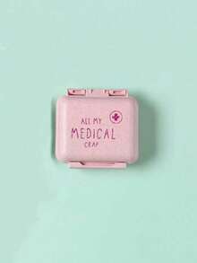 6格便携迷你药盒,粉色小药盒(带“药品”字样),6天周用药整理盒,字母旅行药盒,6格紧凑型药盒,每日维生素药盒,钱包式小药盒,字母ID吊坠收纳盒,耳环戒指首饰盒,学校、宿舍、居家、旅行必备,返校季、教师节礼物。旅行药盒,药品整理盒,户外旅行必备,急救包 - 彩色 - 查看 16