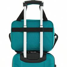 Teal Hardside Expandable Spinner Luggage Set 3 Piece Travel Suitcases For Airplane Trips Lightweight Durable Aluminum Alloy Exterior With Smooth Rolling Wheels