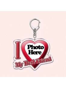 定制钥匙扣，情侣钥匙扣，情人节礼物，送给男朋友/女朋友的定制“我爱我的男朋友/女朋友”钥匙扣，送给他/她的定制钥匙扣和配饰，夏末，色彩缤纷，可爱，萌，有趣，卡哇伊，Y2K，时尚，男女皆宜，休闲，定制，个性化，独特，送给他的理想礼物，送给她的理想礼物，她，男朋友，女朋友，家人，朋友