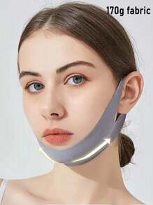 1Pc Women's Gray/Pink Day/Night Bandage Mask For Everyday Wear. This Seamless V-Shaped Sleep Mask Is Perfect For Use Both While Sleeping And Relaxing At Home. You Can Wear It While Watching TV, Working Out Or Having Fun.