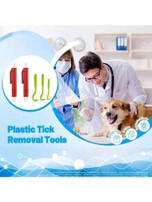 1 pieza Herramienta quitagarrapatas para mascotas, perros y gatos, set de herramientas para eliminar pulgas y garrapatas