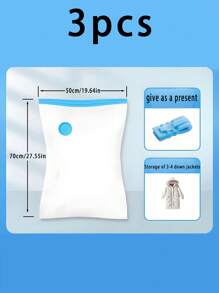 13/1 件真空密封压缩袋、真空储物袋、真空拉链袋、节省空间的行李袋、旅行压缩袋、可折叠衣物整理袋、衣柜储物袋，用于存放衣物、床上用品、冬装 - 节省 75% 空间、防潮防虫、返校季
