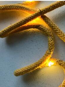 Personalised Wire Name In Led Lights | Personalised Gift For Teen | USB Led LIght Name Night Light | Personalised Name Light,Light Up Knitted Wire Names | Custom Led Light Names | Rope Led Light Signs - Multicolor - View 6