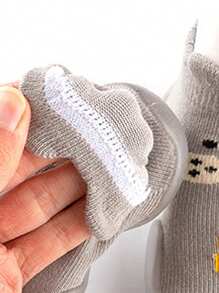 婴儿男女童防滑室内学步袜透气保暖弹力袜鞋底保护脚趾户外袜