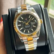 Factory Low Price Laojia Zong Aerospace Walker Watch Men's Business Fully Automatic Mechanical Watch Zhanxi Watch Manufacturer Wholesale - All Gold and White - View 11