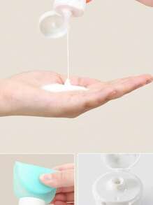 11 件套 2 个 71 盎司便携式可再填充瓶旅行套装洗漱用品沐浴和清洁独立瓶 - 彩色 - 查看 4