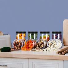 KIMRocutus 13oz Clear Plastic Storage Jars Containers8 Pack Refillable WideMouth Plastic Slime Containers For Beauty Products Kitchen And Household Storage  13 OZ - Trong sáng - Xem 6