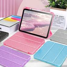Compatible With Ipad A16 2025 Case With Pencil Holder Compatible With Ipad 11th 10th Generation Smart Cover Compatible With Ipad Air 11 M3 M2 Sparkling Shell Glittering Compatible With Ipad Air 4 5 Case Pro 11 M4 M5 - Multicolor - View 9