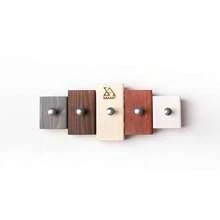 Wood Key Organizer Wall Hanger Multi Hook Key Holder Rack for Home Organization and Key Storage - als Bild - Übersicht 1