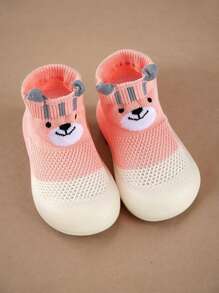 婴儿男女童防滑室内学步袜透气保暖弹力袜鞋底保护脚趾户外袜