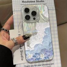 Funda de gasa transparente compatible con phone 16, 15, 14, 13, 12 Pro, 16, 15, 14 Plus, 13, 12, 11 Pro, X y XS Max. - Plateado - Ver 5