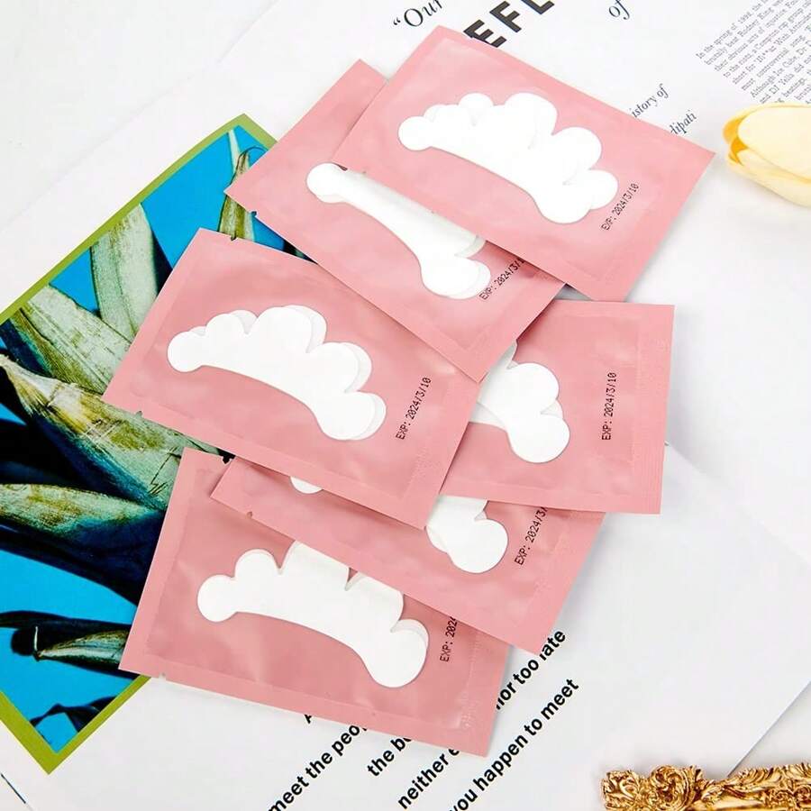 100 Paar Augenpolster, fusselfreie Gel-Patches für Wimpernverlängerungen im Schönheitssalon, Hydrogel Augenmaske Make-up Werkzeug