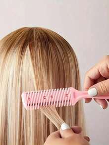 Double-Sided Trimming Comb, Professional Trimmer Razor Double-Blade Scissors Hair Thinning Comb Fine Hairstyle Cutting Tool Blade Haircutting Comb Tool Double-Edge Razor - Multifunctional Hair Clipper, Suitable For All Hair Types, Can Trim, Thin And Cut Bangs, Perfect For Beauty Grooming And Gift-Giving, Hair Styling Set, Hair Styling Tools, Hair Accessories, Hair Styling Tools,Travel,Birthday - Multicolor - View 3