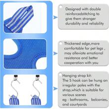 宠物美容吊床背带，适用于猫和XS小型犬，狗指甲剪挂钩，配有指甲钳、指甲锉、剪刀