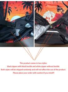 1 个充满活力的旅行风景印花行李箱套 - 耐用，TSA 认证厚行李箱保护套，混色，涤纶 - 适合 20-28 英寸商务旅行、度假和返校行李箱、旅行行李箱旅行必需品旅行配件夏季假期学校包学校配件学校用品 - 彩色 - 查看 11