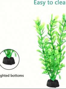 1/5/10 件逼真的人造塑料植物，耐用 PVC 材料假水生植物，适用于室内/室外装饰、鱼缸水族箱装饰、家庭聚会、花园，24 种随机款式 - 彩色 - 查看 8