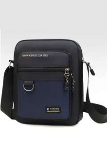 时尚休闲男士斜挎包，配有多层牛津布钱包，男士包袋，单肩包/侧包，节日必备 - 彩色 - 查看 11