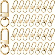 5/10/15/20/25/30/35/40/45/50pcs Metal Lobster Claw Clasp, Swivel Quick Snap Hook Keychain Findings For DIY Crafts, Keychain Making, Jewelry Making Accessories