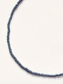 1 chiếc vòng cổ choker đính hạt thời trang Bohemian - Xám - Xem 4